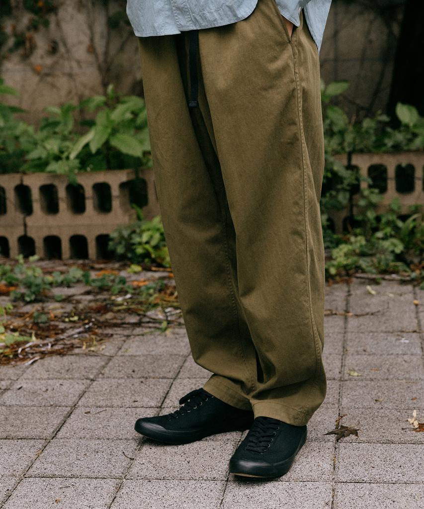 Teuletong Wide Tapered Pants - Olive