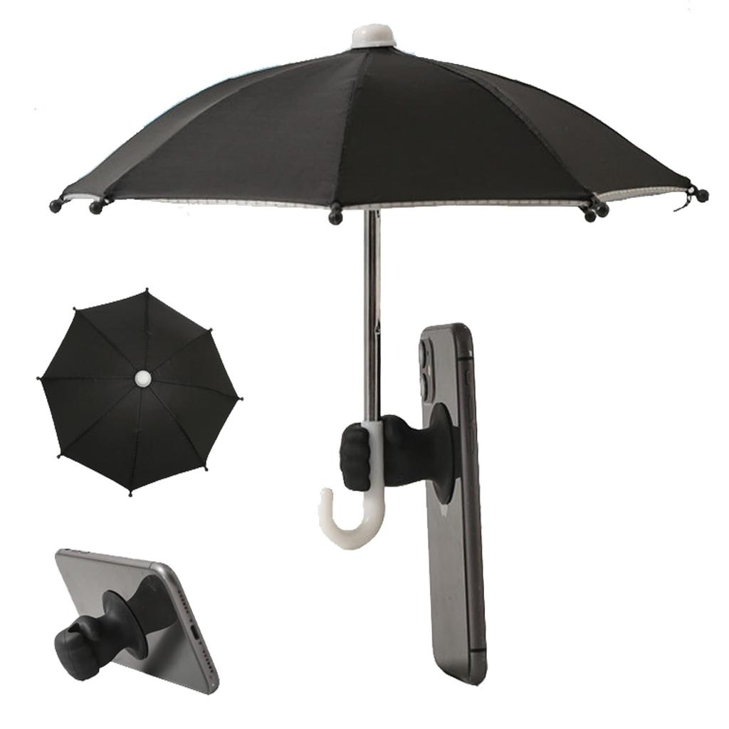 Cute Mini Umbrella Shade for Suction Cup Sun Light and Rainproof Smartphone 27cm Compatible with Bicycle and Car Smartphone Holders Smartphones,