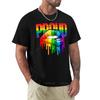 Proud Rainbow Lips Pride Tshirt Plus Size T Shirts Tshirt For A Boy Aesthetic Clothes Black Tshirts For Unisex