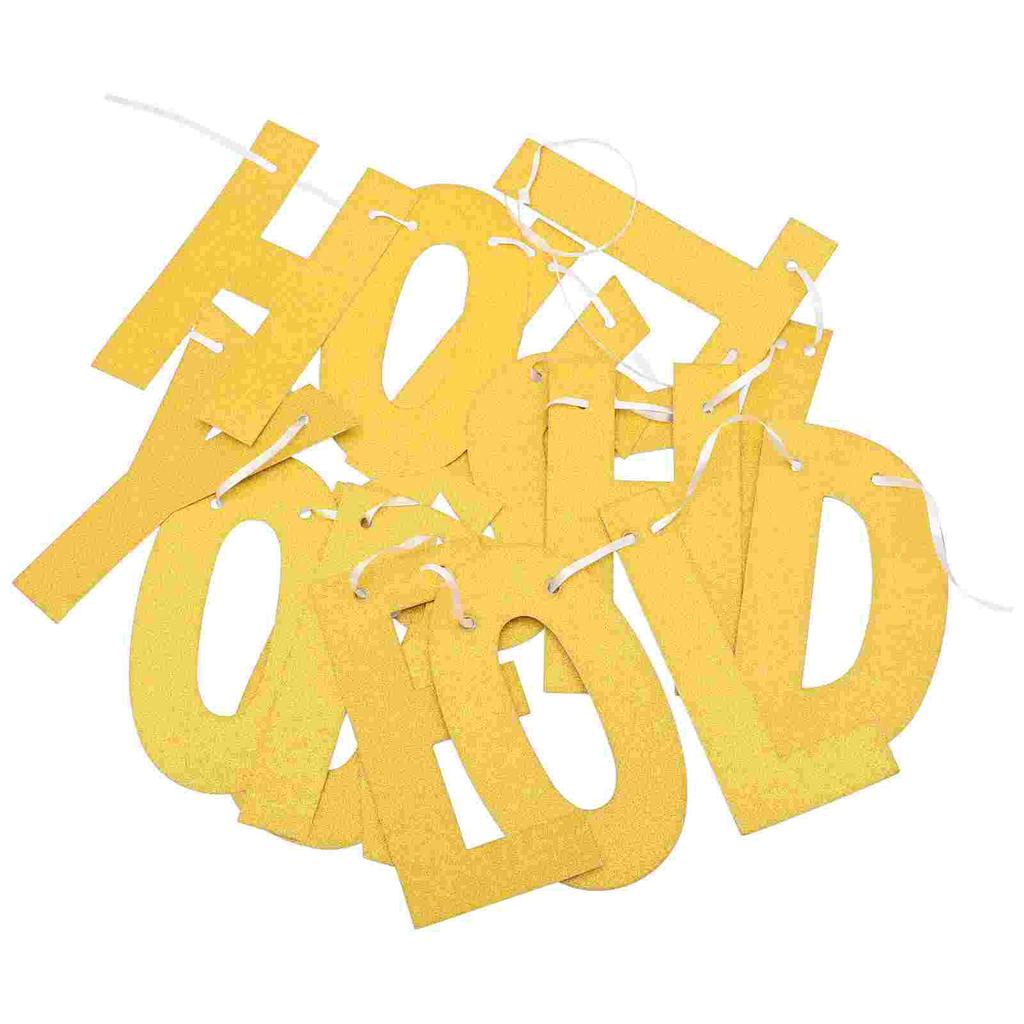 Birthday Party Banner Decoration Anniversary Decorations Hanging Happy The for Paper Ornament Miss