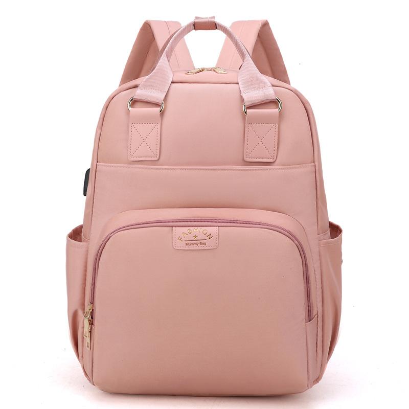 Mummy Bag Usb Diaper Bag Baby Care Large Capacity Mom Backpack Mummy Maternity Wet Bag Waterproof Baby Pregnant Bag Nappy Bag