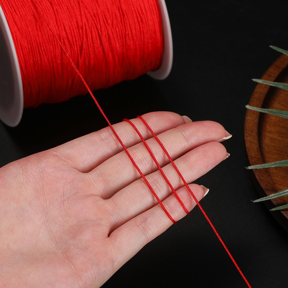 270m 1mm Colored Nylon Beading Cord Non-Stretch Jade Thread for DIY Jewelry Craft Bracelets Necklaces Accessories