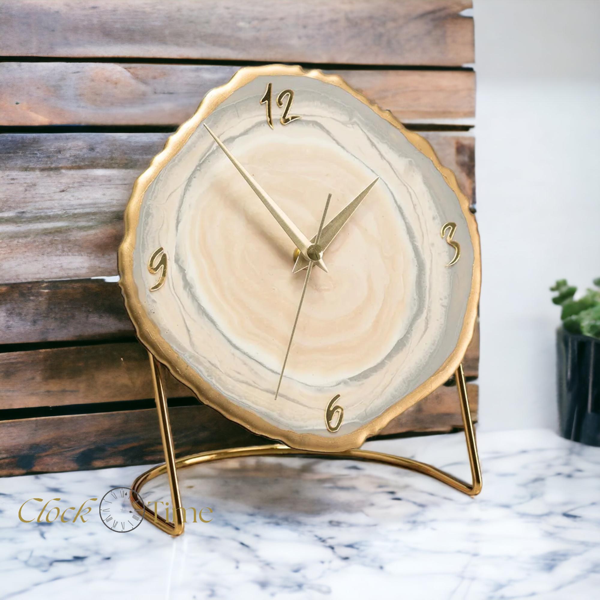 

18х23см декоративные настольные часы ручной работы с бесшумным механизмом