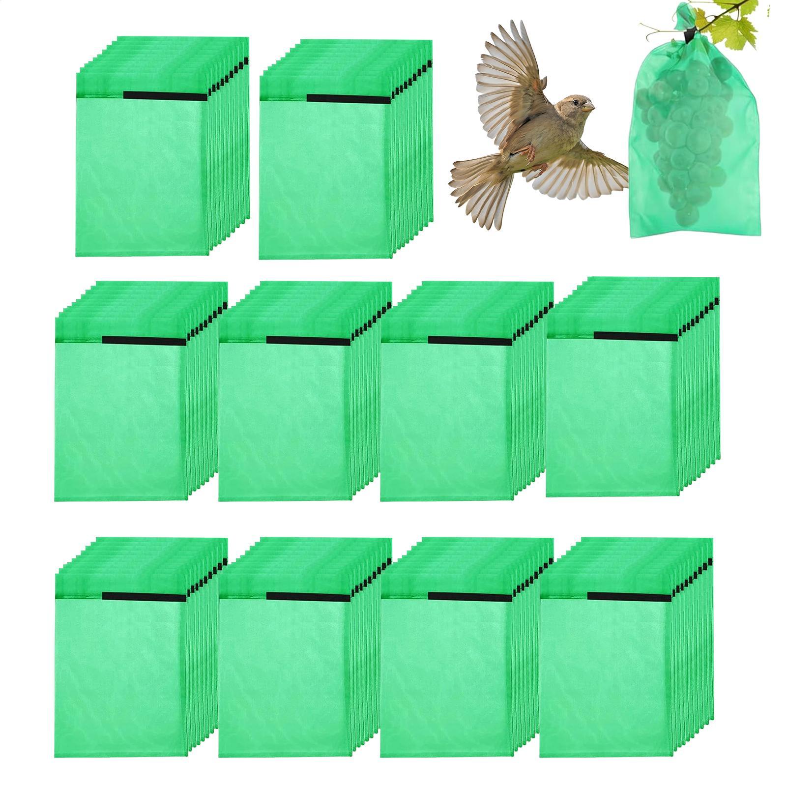 

100pcs Grape Protection Bag Grow Bag Mesh Fruit Pests Control Products Breathable Gauze Strawberry Seedling Bags Organizer CN