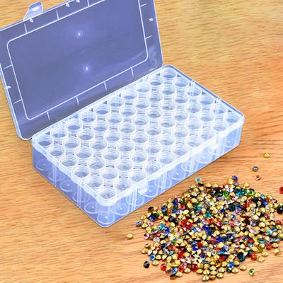 Reliable Diamond Painting Storage Container Long Lasting with Stickers Lightweight Easy-management Diamond Painting Storage Box