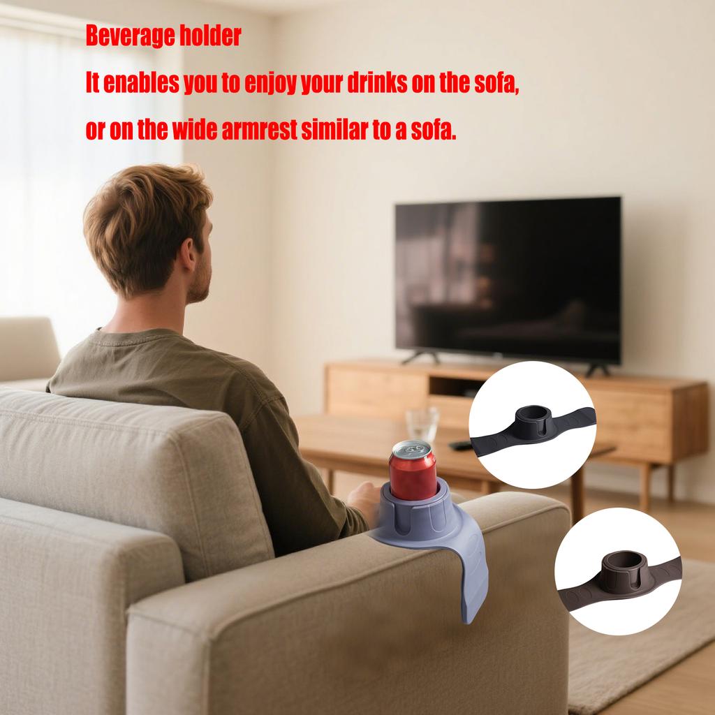 Sofa Anti-slip Cup Holder, Beverage Tray, Enables You To Enjoy Beverages On The Sofa, Or On The Wide Armrest Similar To The Sofa.