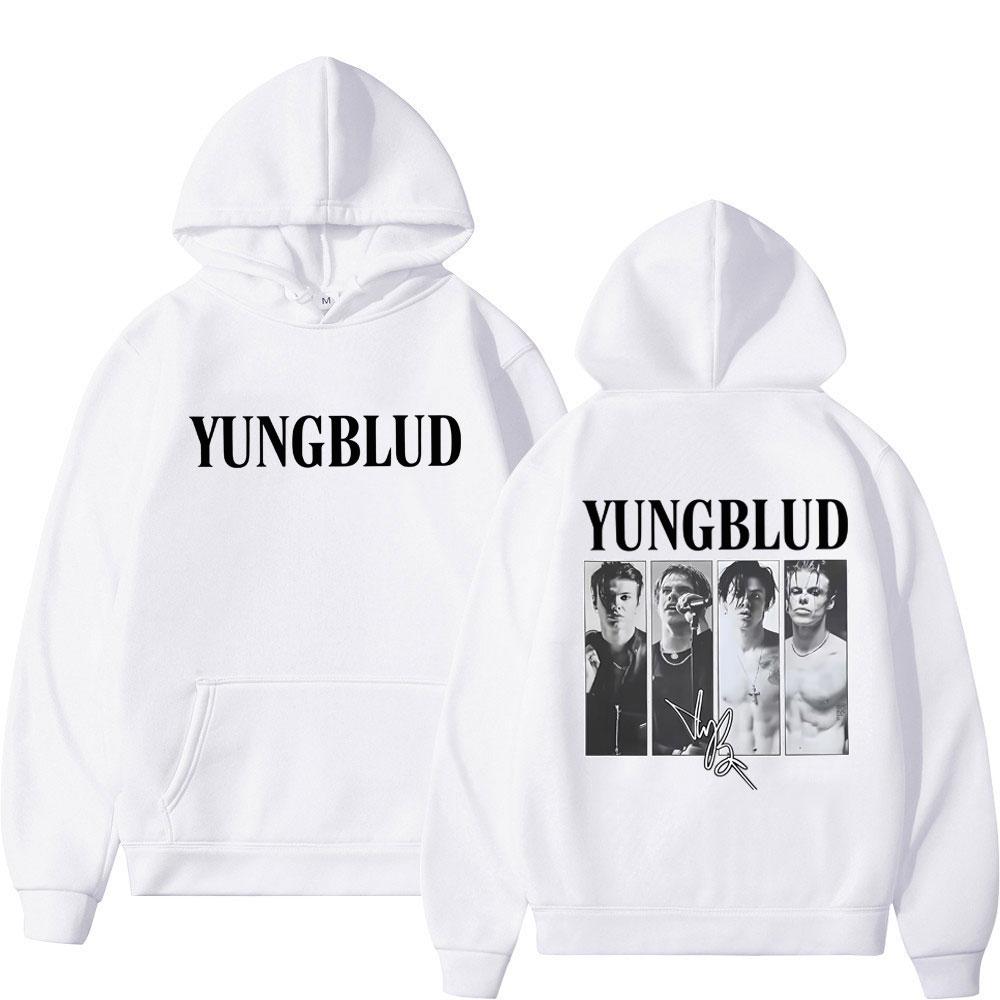 IDOLS Tour 2025 Yungblud Signature Gothic Vintage Graphic Hoodie Women Long-sleeved Loose Hip-hop Punk Sweatshirt Streetwear