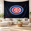 Chicago Cubs Wall Tapestry, Soft Fabric Wall Hanging, Decorative Backdrop For Bedroom Home Wall Art