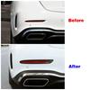 For Mercedes Benz Class C W206 -2025Exterior Car Piece Rear Fiber Carbon Fiber Chrome Fiber Frame Cover Refit
