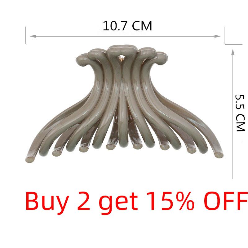 New Arrival Big Hair Claw Accessories Solid Clips for Hair Ponytail Holders Bathing Hairdress Good Quatliy Plastic Hairpins