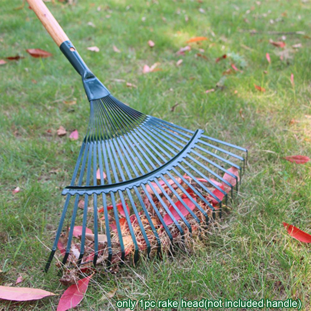 1 Pieza Rastrillo de Jardín Duradero de 22 Dientes para Jardineros Rastrillo para Cultivo de Césped Rastrillo para Hojas de Jardín Herramientas Confiables para Paisajistas