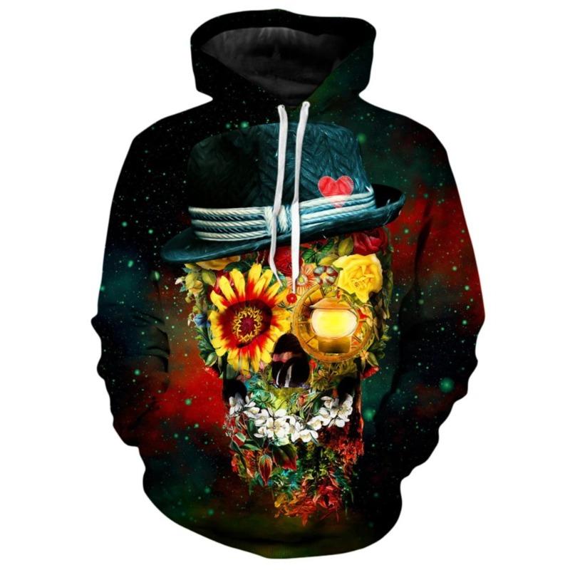 Retro Rostliny Květinový Grafický 3D Tisk Mikina Pánská Móda Ležérní Mikina s Kapucí Pro Unisex Pulovr Street Oversize Topy