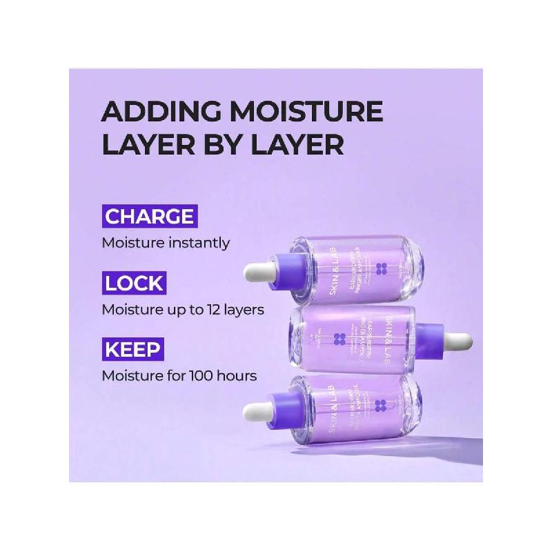 Skin&Lab Barrierderm Ringer Ampoule 70ml, Hydratation Interne de la Peau, Rétention d'Hydratation Longue Durée Pour Tous les Types de Peau, Soin Coréen