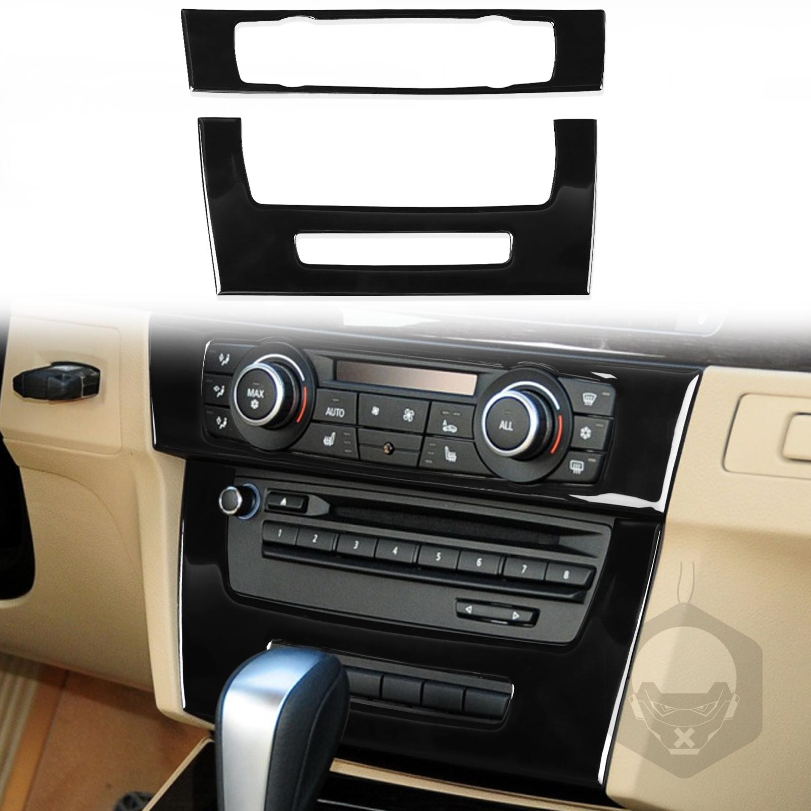 

Car Air Conditioner CD Control Panel for Bmw 3 Series E90 E92 2005-2012 Vehicle Black Decorative Frame Car Accessories Stickers A