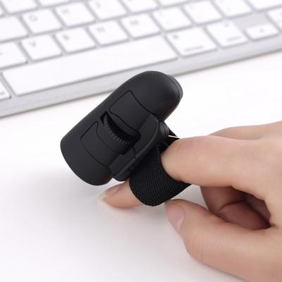 Souris sans fil 2,4 GHz à anneau de doigt 1200 DPI Alimentée par batterie Sangle réglable Ergonomique Mini PC Ordinateur portable Ordinateur de bureau Souris optique à anneau de doigt
