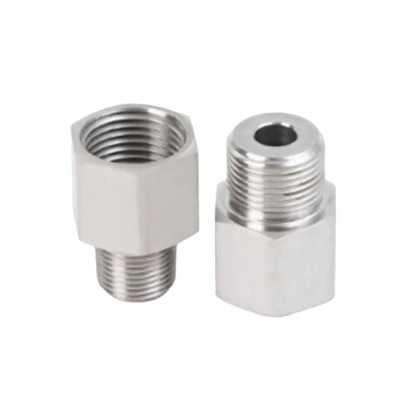 Pack Of 2 Steel NPT Threaded Adapters 3/8inch Female To 1/4inch Male Heavy Duty Pipe Fittings For Royal US Conversion