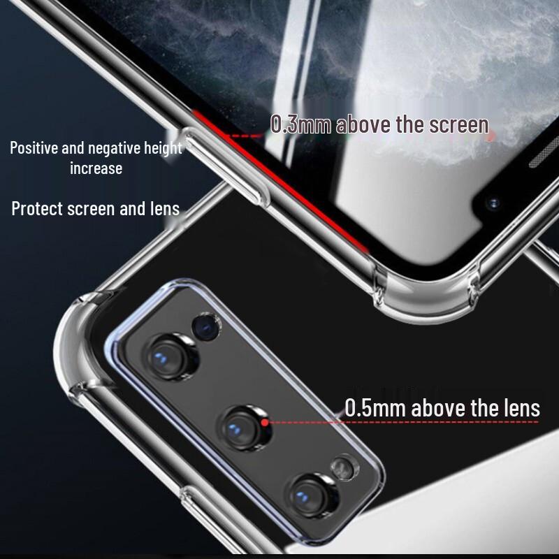 MAIKUQI Průhledné TPU pouzdro proti pádu pro řadu OPPO Reno