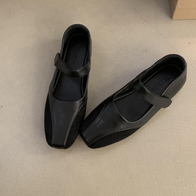 Fashion Bailamos 2024 Autumn Round Toe Women Flat Shoes New Brand Shallow Slip On Ladies Casual Mary Jane Shoes Soft Dress Ballrinase