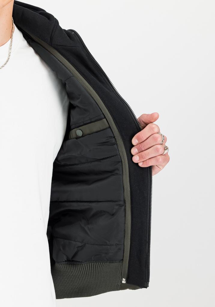 Winter Jacket Alpha Industries MA-1 D-Tec Hood Bomber Jacket (183110) Dark Green