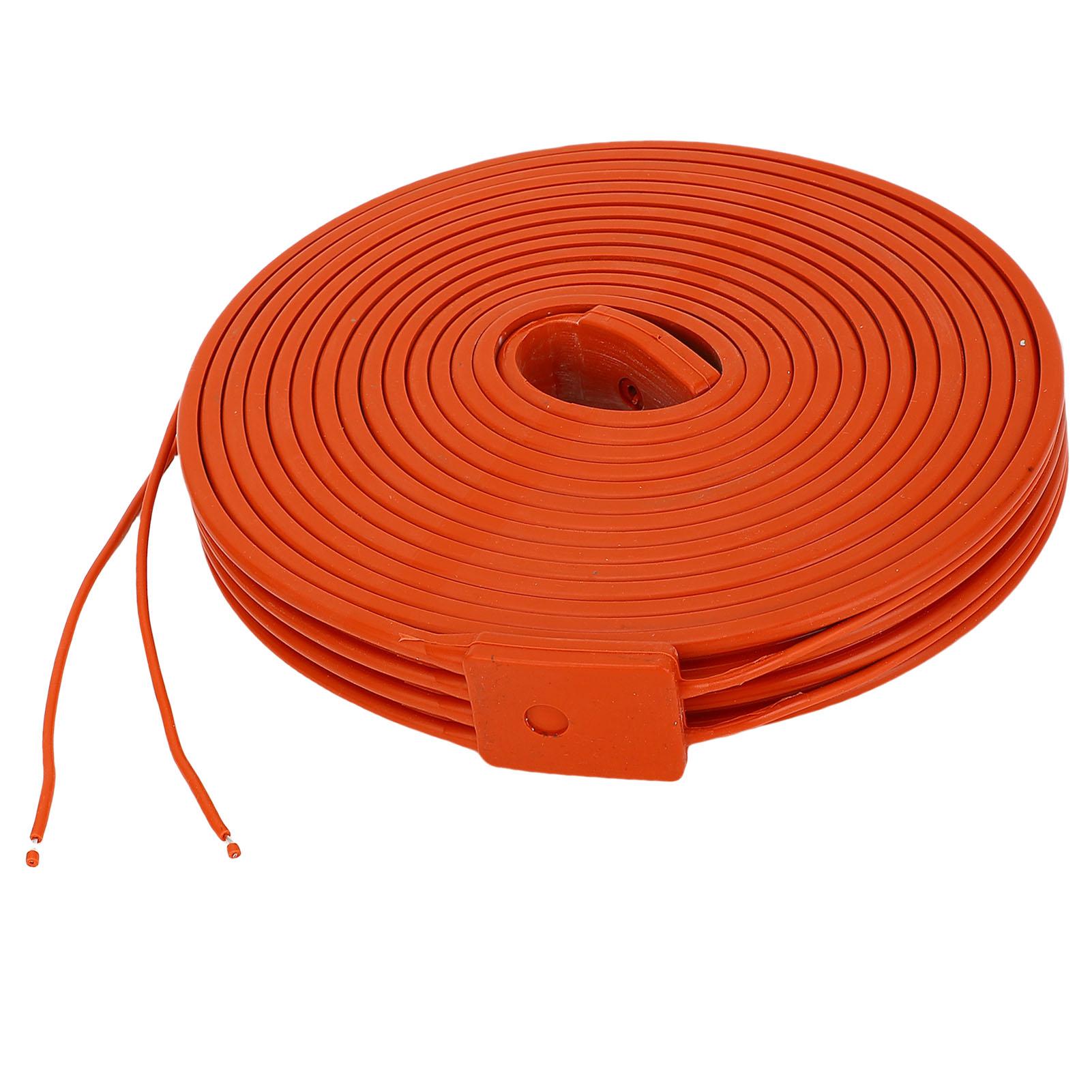 

25x5000мм 500Вт Силіконовий нагрівальний кабель Водонепроникна гнучка нагрівальна стрічка для AC Металевої пластикової труби