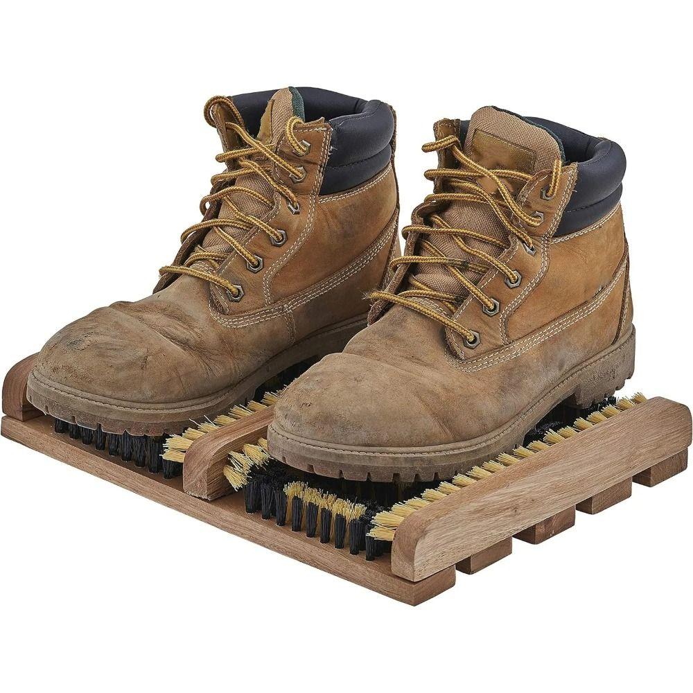 All-Weather Outdoor Shoe Cleaning Brush Durable Nylon Bristles Patio Shoe Brush Multifunctional Portable Shoe Mud Removal Brush