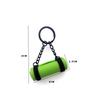 New Style 2025 Yoga Mat Keychain: Sports & Fitness Pendant with Colorful Dopamine Design