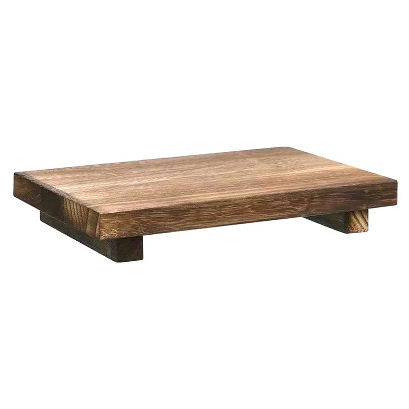 Retro Wooden Bathroom Tray Vanity Hands Soap Scented Candle Storage Holder Kitchen Seasoning Tray Home Decoration