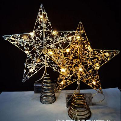 Yuzhu Line Tree Top Star Christmas Tree and Window Decorations
