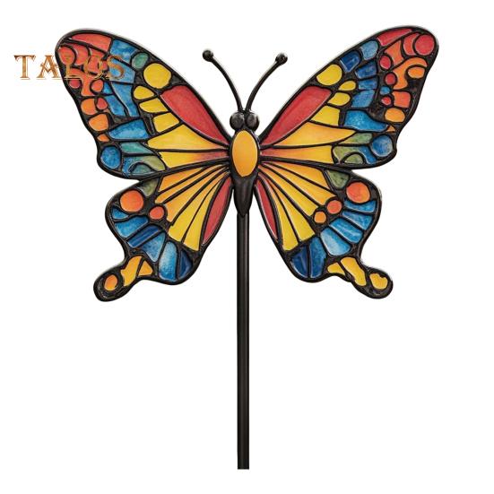 

Цветной колышек для насекомых, металлический колышек для пчел, садовый колышек для животных, птиц, улиток, колышек для растений, кашпо, цветочного горшка, оконного ящика, украшения для улицы Buttefly