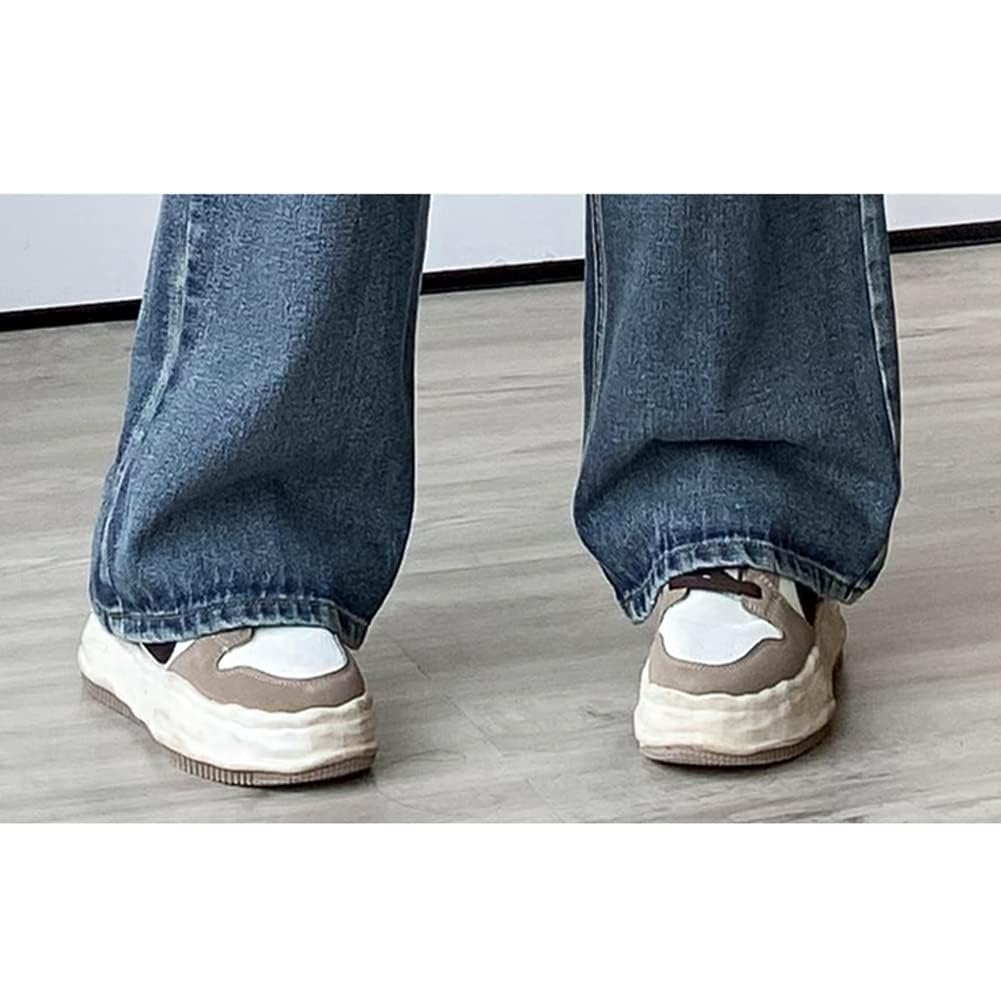 KEQIKAI Loose Fit Soft Wide Leg Plus Loose Fit Pants with Elastic Waist and Perfect for Flattering Plus Sizes Women's Jeans, Pants, Denim, Sizes,