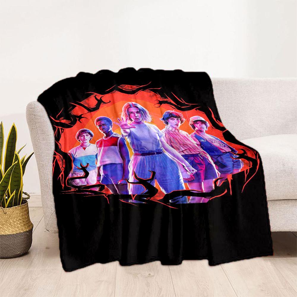 Stranger Things Blanket Suitable for sofas,travel, living rooms also a good gift for friends and family Suitable for all seasons.