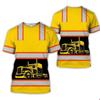 Abbigliamento da Lavoro Estivo Traspirante T-shirt da Uomo Stile Stampa 3D Camionista Sicurezza Trasporti Uniforme da Lavoro Top Ampi Oversize