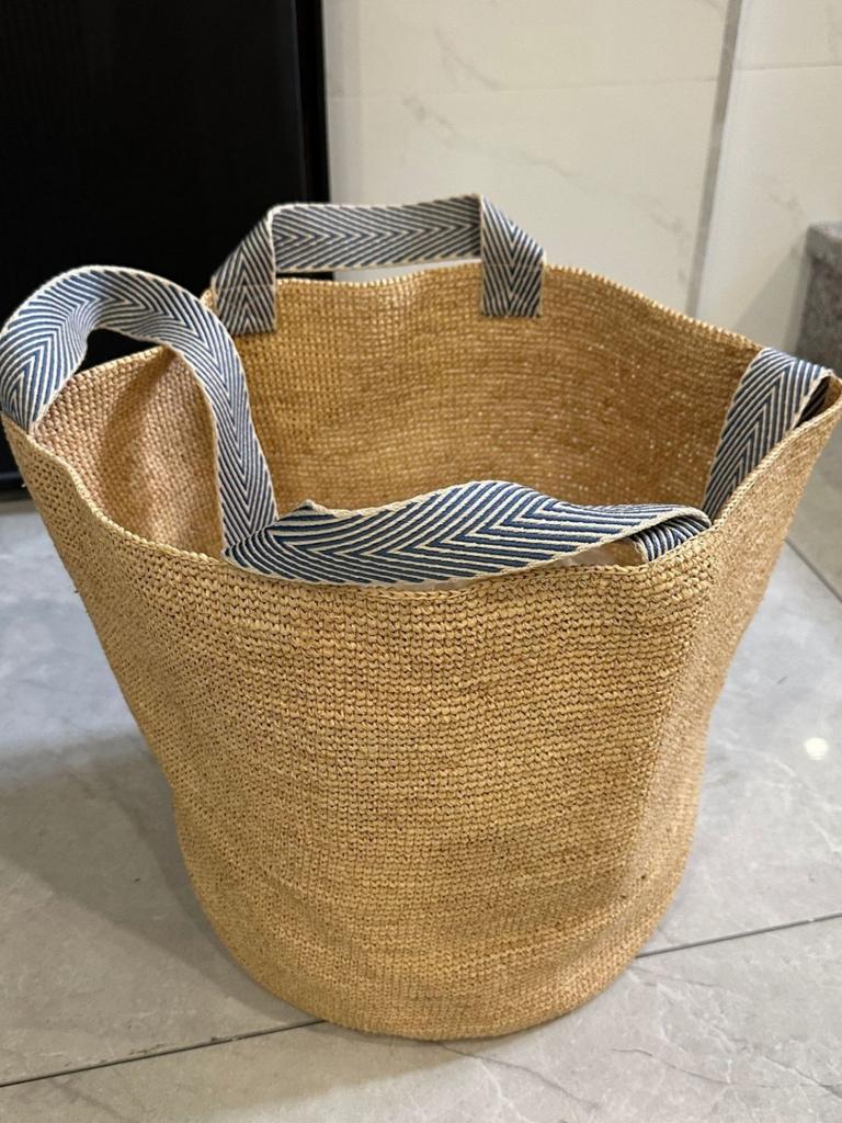 Summer Raffia Straw Bag Large Capacity Woven Beach Bags for Women Handbag Bohemian Rattan Tote Shoulder Bag Travel Basket Bags