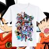 2026 Summer New Dragon Ball Anime Merchandise Trendy Brand Sun Wukong T-shirt Children's Set Pure Cotton Loose Tops