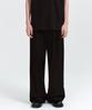 Super Wide Hidden Banding Slacks [Black]
