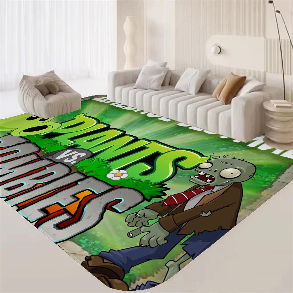 P-plant Vs Z-zombie Floor Mat Rectangle Anti-slip Home Soft Badmat Front Door Indoor Outdoor Mat Hotel Decor Mat
