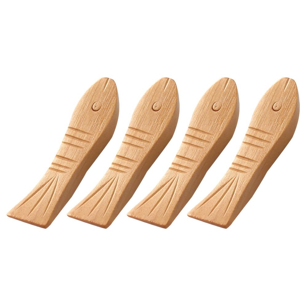 4 pcs Wooden Chopstick Rests Japanese Style Smooth Surface Table Decor For Holding Chopsticks Kitchen Cutlery Organizer Dinning