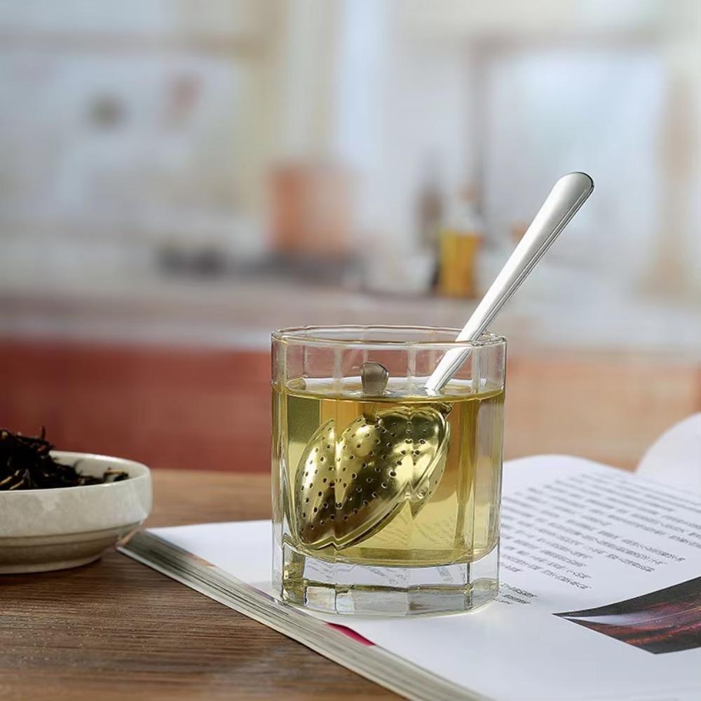 2 Piece Rustproof Tea Strainer Spoon Stainless Steel Tea Infuser Sieve Tea Filter Spoon  Spices