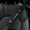 2Pcs Car Safety Belt Shoulder Cover Pad Plush Seat Belt Shoulder For Tesla Model 3 Model X S 2016-2020 Decals TM3 TMX TMS Decal