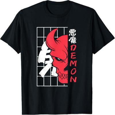 Tričko s obličejem japonského démona