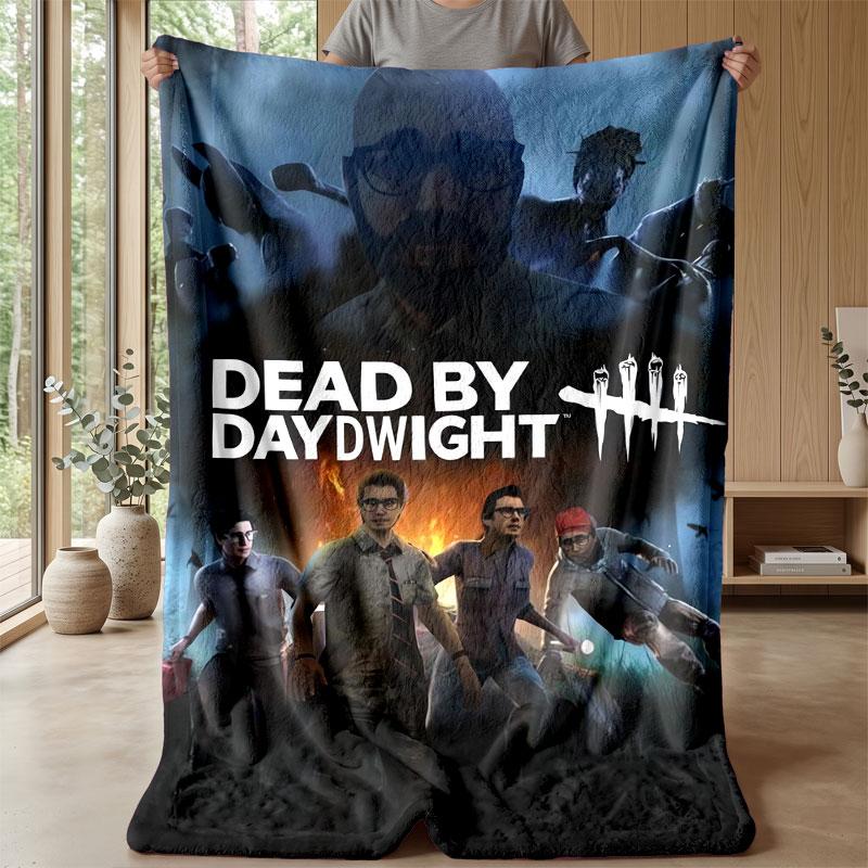 Měkká flanelová deka Lehká útulná Pokrývka do ložnice obývacího pokojeDead by Daylight