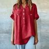 Women's Fashion Loose Casual Summer V-neck Short Sleeve T-shirt