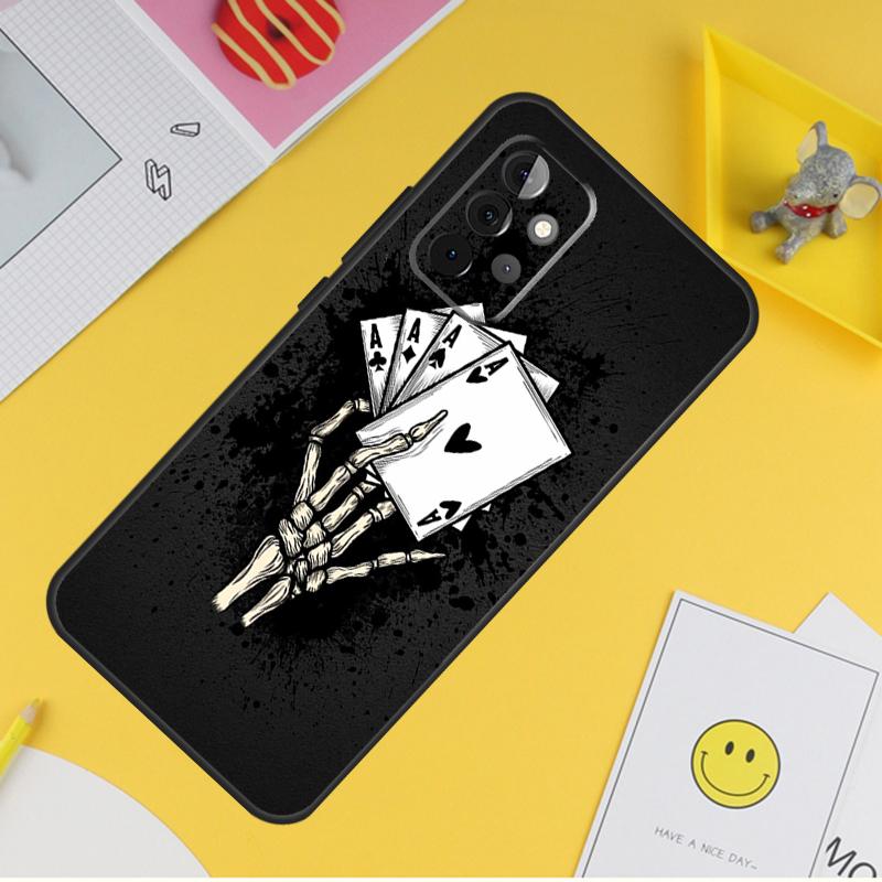 Poker Playing Card Case For Samsung Galaxy A15 A17 A54 A34 A14 A13 A23 A33 A53 A52 A32 A12 A56 A36 A16 A35 A55