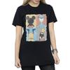 Disney Womens/Ladies Mickey Mouse Four Backs Cotton Boyfriend T-Shirt