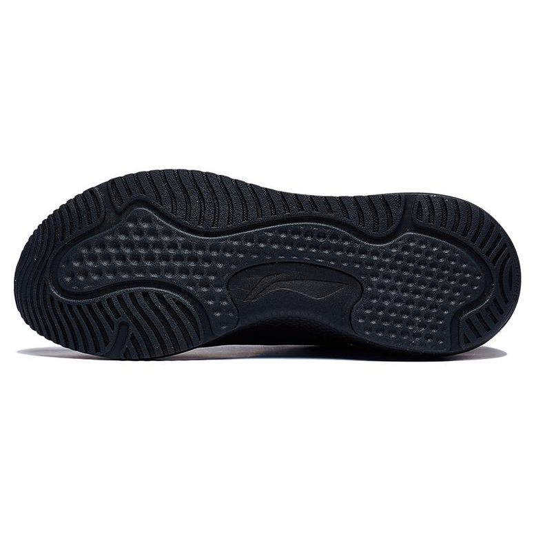Li-Ning Easy Fit Soft Rebound Refreshing Shock Absorption Non-Slip Wear-Resistant Lightweight Low-Top Running Shoes Men Sneakers Black ARST081-1