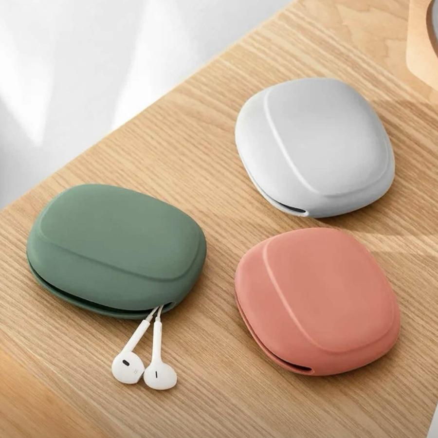 Silicone Earbud Cord Organizer Case