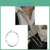 Modern Titanium Steel Pearl Pendant Necklace With Elegant Geometric Elements For Daily Use