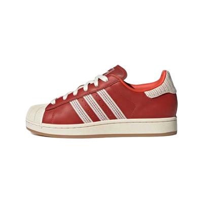 Originals Superstar 2 Cómodas Versátiles Sencillas de Moda Zapatillas de Skate Caña Baja para Mujer Rojas JH7099