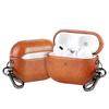 Luxury Oil Leather Headphone Case For Airpods 1 2 3 4 Pro2 Pro3 Bluetooth Case Business PC Hard Shockproof Earphone Cover Funda