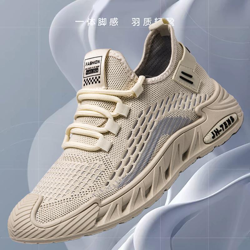 Men Causal Light Fashion Sneakers Man 2024 Autumn New Lace-up Flats Outdoors Mesh Breathable Casual Shoes Zapatillas De Hombre